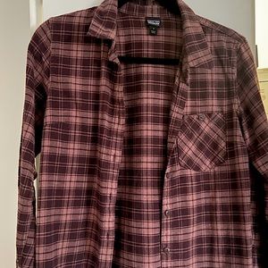 Patagonia flannel plaid button down shirt